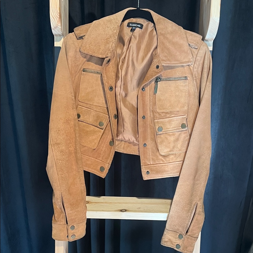 Bebe Tan Utility Jacket